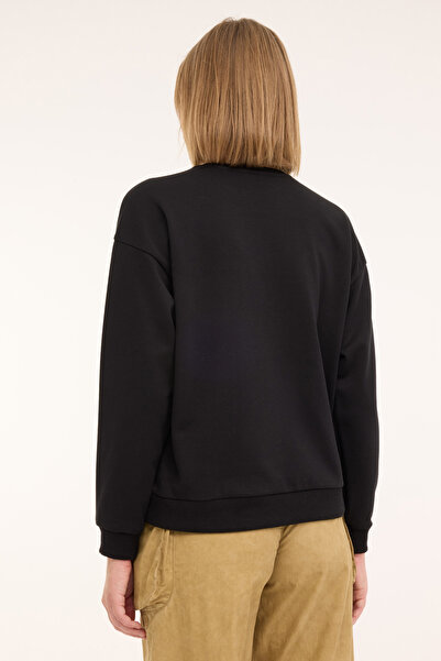 Kinetix WB C NECK 16SN82 4PR Siyah Kadın Sweatshirt