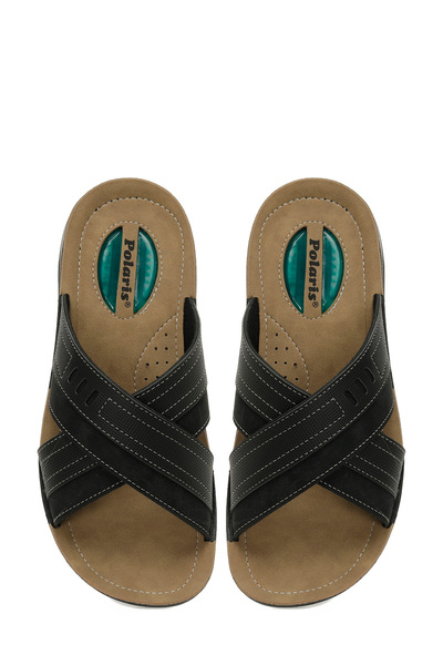 Polaris 608011.M5PR Siyah Erkek Terlik