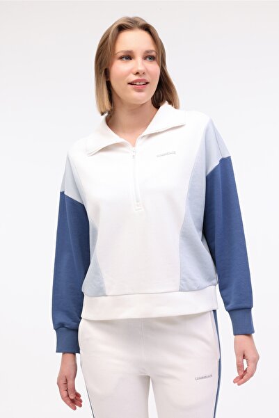 lumberjack WL ANNABEL-C 16CK927 5FX Mavi Kadın Sweatshirt