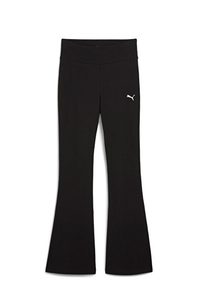 Puma ESS High-Waist Flared Leg Siyah Kadın Eşofman Altı