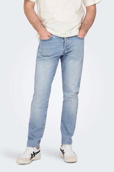 Only & Sons ONSYOKE TAPERED LB 9684 D Mavi Erkek Pantolon