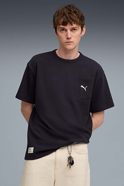 Puma Ανδρικό κοντομάνικο μπλουζάκι CLASS Relaxed Pinnac Navy Blue