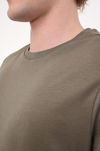 lumberjack Mb Ct110 Pm C Nk T-Sh 5Fx Khaki Men's Short Sleeve T-Shirt