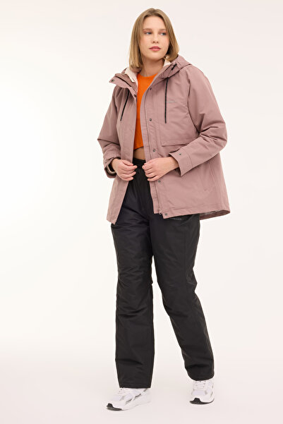 lumberjack WL ZOE 2URB4 4PR Καφέ Γυναικείο Κοντό Παλτό