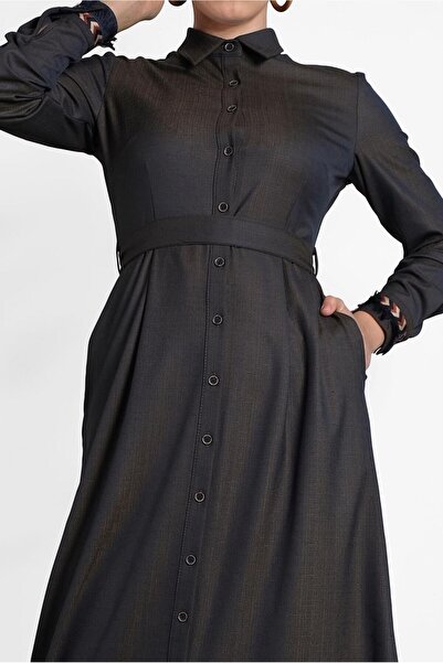 Alvina Button Buttoned Bird Dress 40214