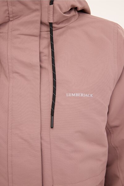 lumberjack WL ZOE 2URB4 4PR Καφέ Γυναικείο Κοντό Παλτό