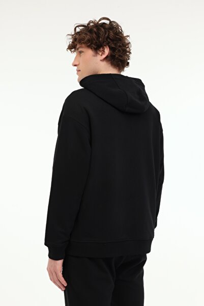 lumberjack MB ROS 18HS112 5FX Siyah Erkek Eşofman Üstü