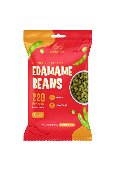 LIVSMART إدامامي مقرمش بنكهة فول الصويا الحارة 52 جرام