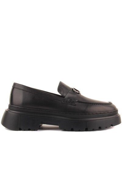 SailLakers - Black Leather Men's Casual Shoes 101-9048-H1308