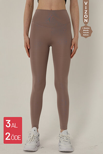 Mogi Butik 3022 Μοντέλο ψηλόμεσο κολάν βιζόν - Καλοκαιρινό γυναικείο κολάν αδ...