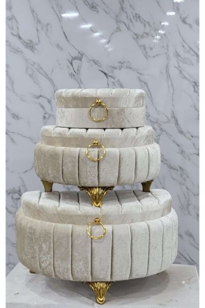 Kırçova Tekstil Havana Üçlü Çeyiz Sandığı