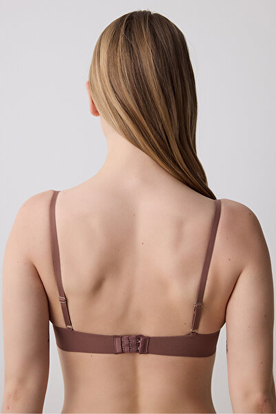 Penti Liny Ribbed Underwire Brown Bra