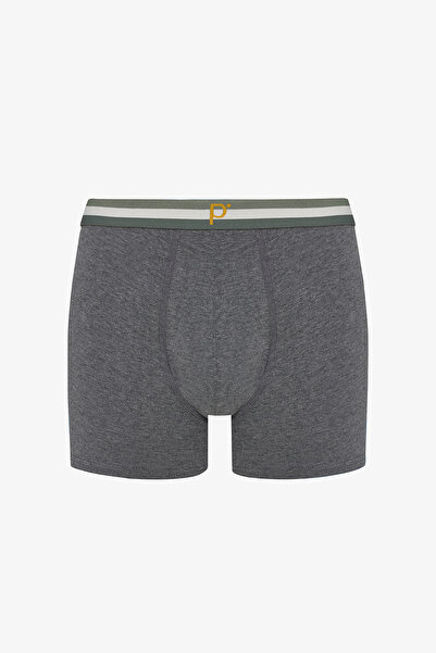 Penti Boxer pentru bărbați din bumbac Basic Gri Multicolor 3 piese