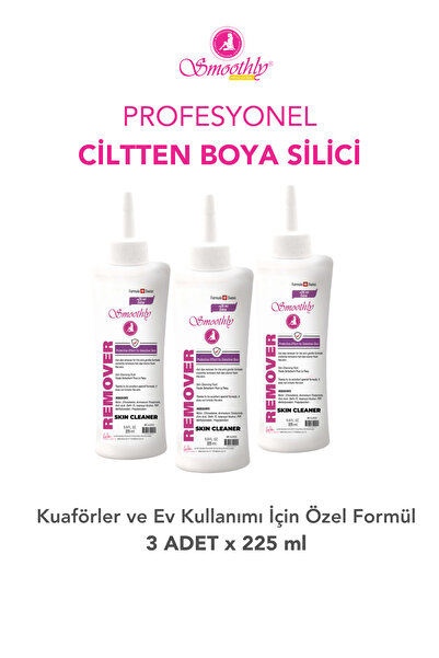 Smoothly Ciltten Boya Silici Color Remover Boya Silici 225ml X 3 Adet