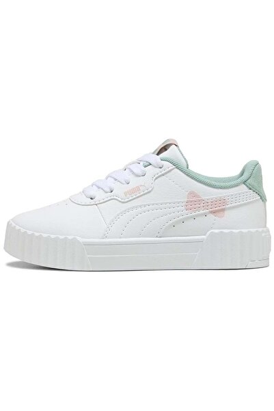Puma Carina 3.0 Girly PS 402808-01 Ορθοπεδικά Παιδικά Αθλητικά Παπούτσια ΛΕΥΚΟ