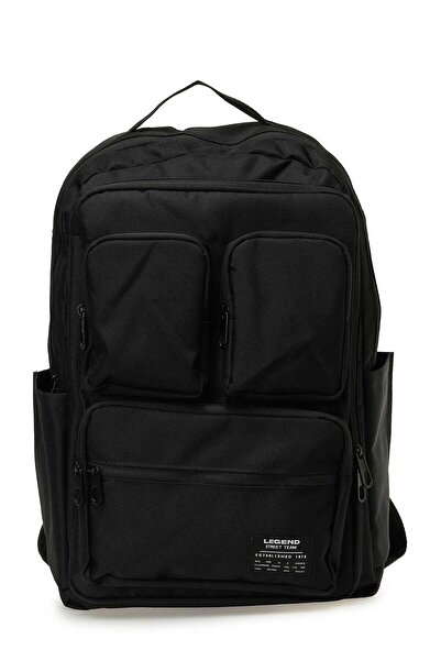 lumberjack Multi Pcket Bpck 5Pr Black Unisex Backpack