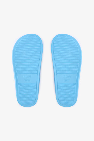 Penti Mona csíkos világossárga papucs