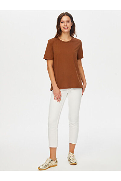 Faik Sönmez %100 Pamuk Yuvarlak Yaka T-Shirt W26TSH011