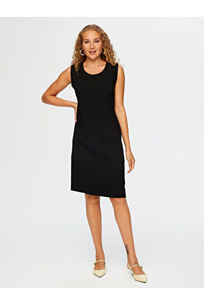 Faik Sönmez Sleeveless Crepe Dress W26Elb001