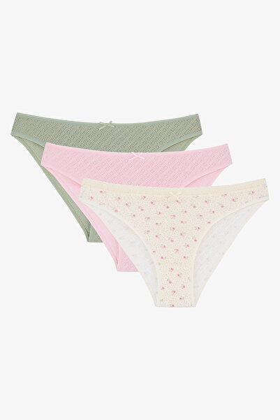 Penti Chiloți cu slip Pointel multicolori din 3 piese Green Day