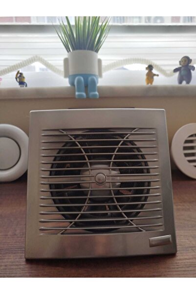 ÇELİK MENFEZ BANYO FANI GÜMÜŞ KAPAK Q125 180 M3