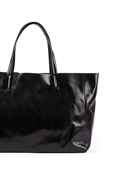 Faik Sönmez Hakiki Parlak Deri Çanta W26CNT004