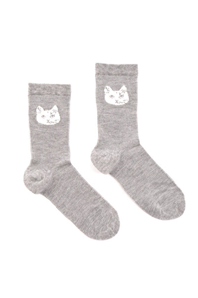 Faik Sönmez Kedi Jakarlı Soket Çorap W26CRP015