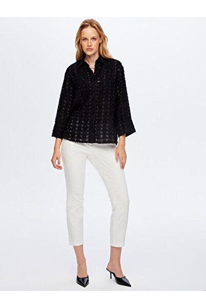 Faik Sönmez Kendinden Jakarlı Şık Gömlek W26GML020