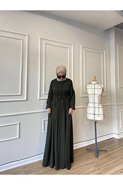 Berel Moda Hüma Ferace Χακί Πράσινο