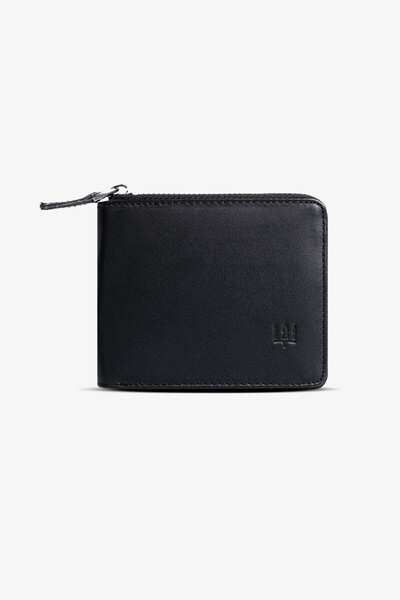 Getto Deri Byanca Hakiki Deri Fermuarlı Kişiye Özel İsim Baskılı Cüzdan