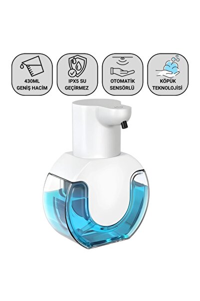 coofbe Şarjlı 420ml Sensörlü Sıvı Sabunluk Köpük Makinesi Akıllı Otomatik Sıv...