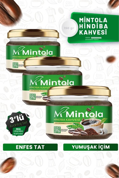 MİNTOLA STORE 3 قطع من حبوب الهندباء البنية 3 × 150 جرام