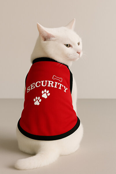 Monopetz Yeni Sezon Polar Kedi Ve Köpek Kıyafeti - Kırmızı Security [ M Beden ]