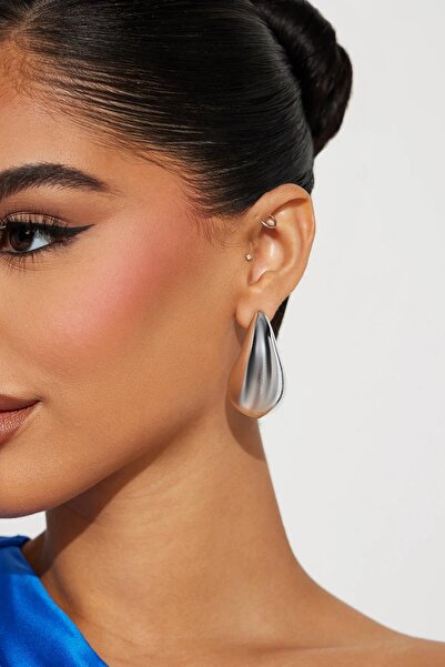 New Obsessions Büyük 5cm Veneta Chunky Kararmaz Damla Küpe