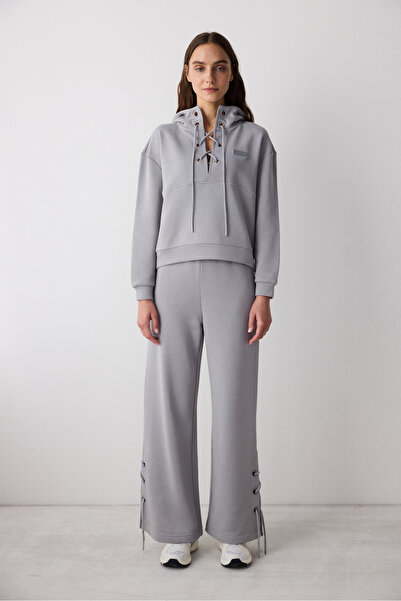 Penti Gri Yaka Detaylı Monaco Sweatshirt - Saude Koleksiyonu