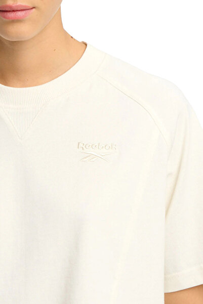 Reebok Icon Elements Tee Ecru Women's Short Sleeve T-Shirt