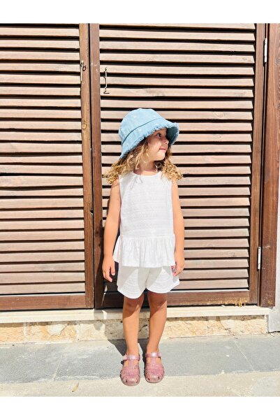 DİVİSTA Girl's 100% Cotton Bottom-Top Set