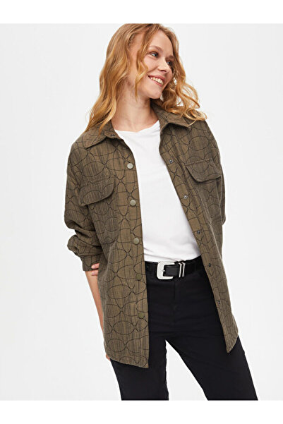 Faik Sönmez Kendinden Jakarlı Overshırt Tunik 69611