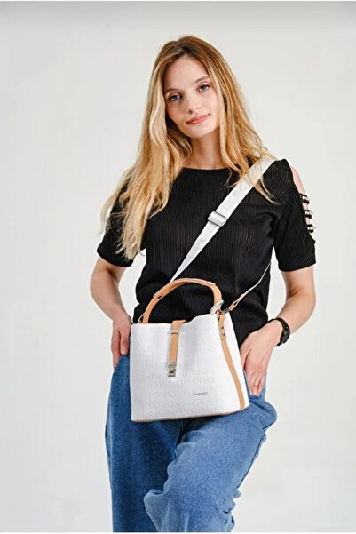 Just Polo Women's Embossed Printed Luxury Hand and Shoulder Bag Shopper