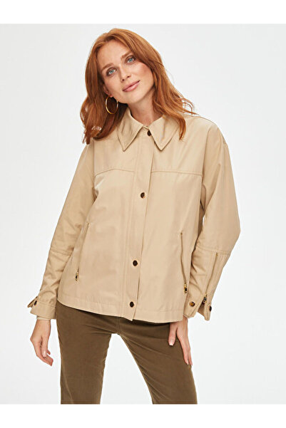 Faik Sönmez Kareli Astarlı Kısa Trençkot 69529