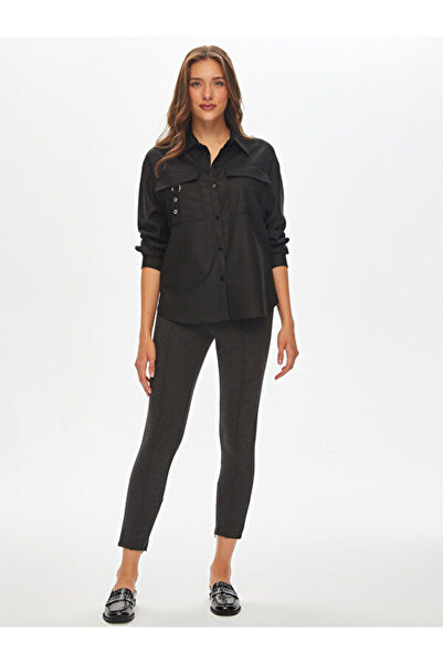 Faik Sönmez D Buckle Detailed Overshirt Tunic 69613