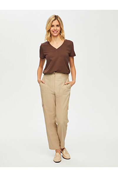 Faik Sönmez Beli Lastikli Kargo Cepli Pantolon 69494