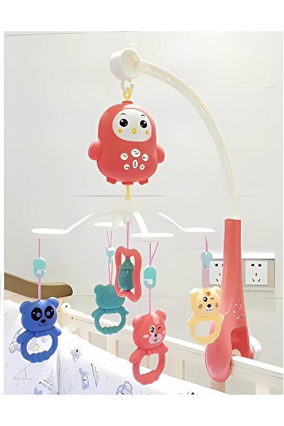 Twisoo Baby Crib Mobile with Music & Remote – 360° Rotating Hanging Rattle Toy Set for Newborns,