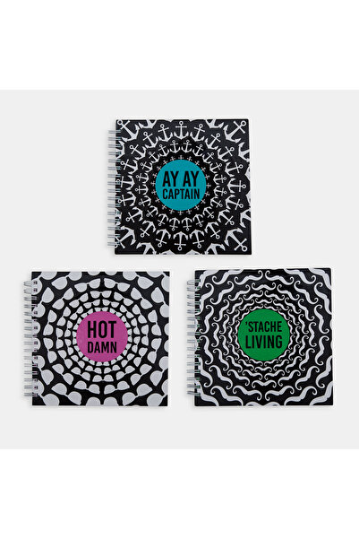 PK Design Hipster Series Notebooks - Patterns: Moon Captain