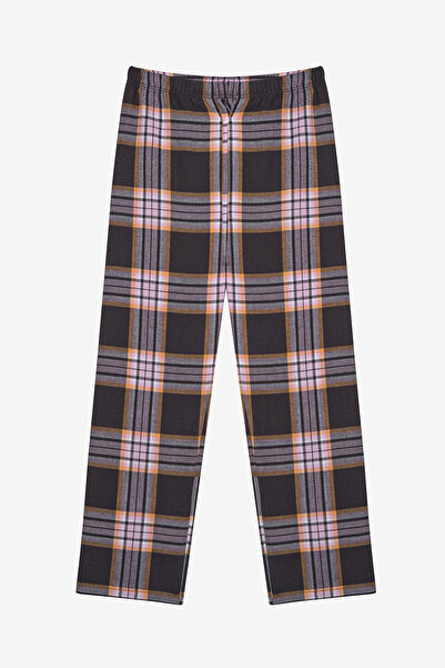 Penti Pamuklu Kız Çocuk Pink Plaid Kırmızı Gömlek Pijama Takımı