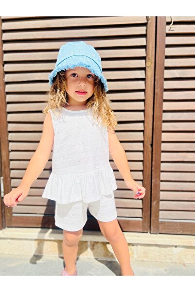 DİVİSTA Girl's 100% Cotton Bottom-Top Set