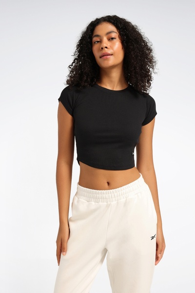 Reebok STUDIO STYLE TEE Siyah Kadın Kısa Kol T-Shirt
