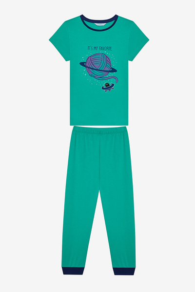 Penti Erkek Çocuk Cat Galaxy 2li Çok Renkli Pijama Takımı