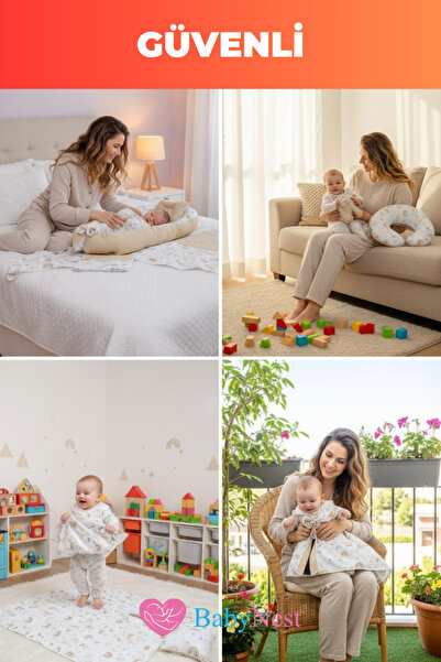Babynest Full Set 9 Parça Gökkuşağı.