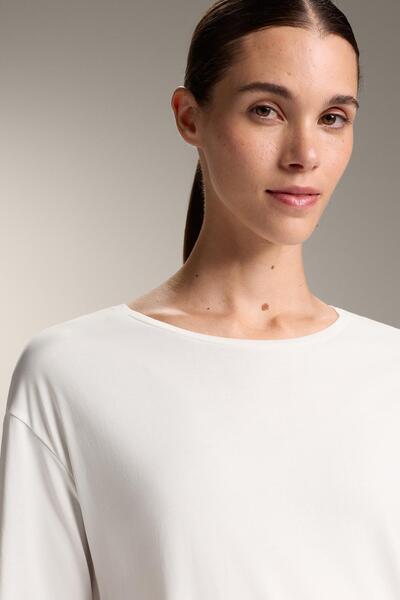 Oysho Modal blend short-sleeved T-shirt